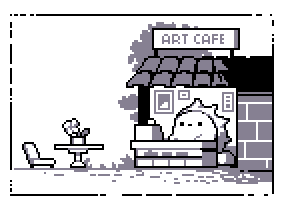 Tungo at the art cafe